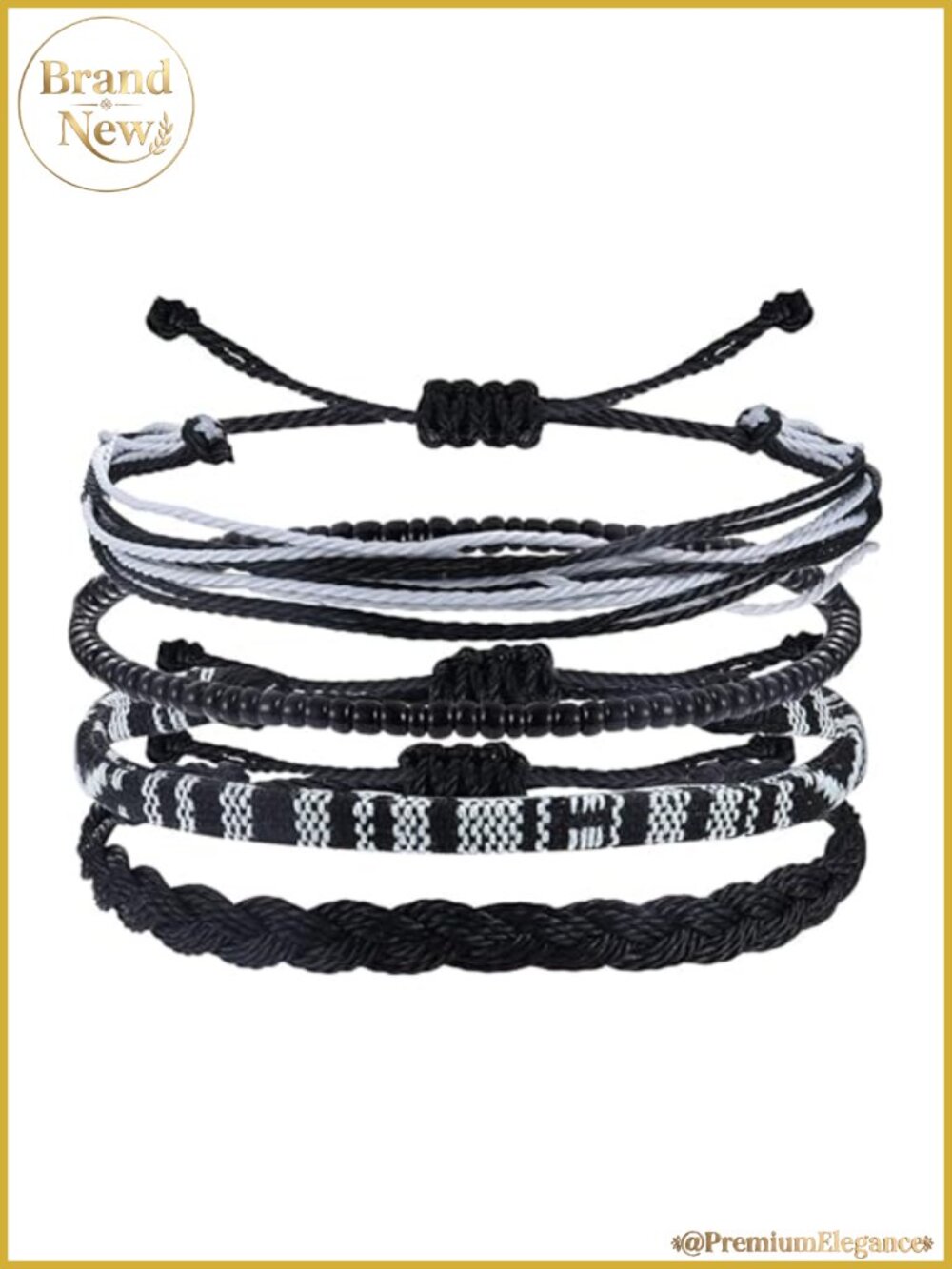 Handmade Braided Anklet Set Waterproof Surfer Beach Jewelry